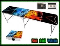 beer pong tables - flames