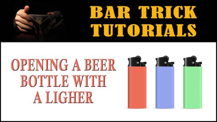 how to open a beer bottle with a lighter