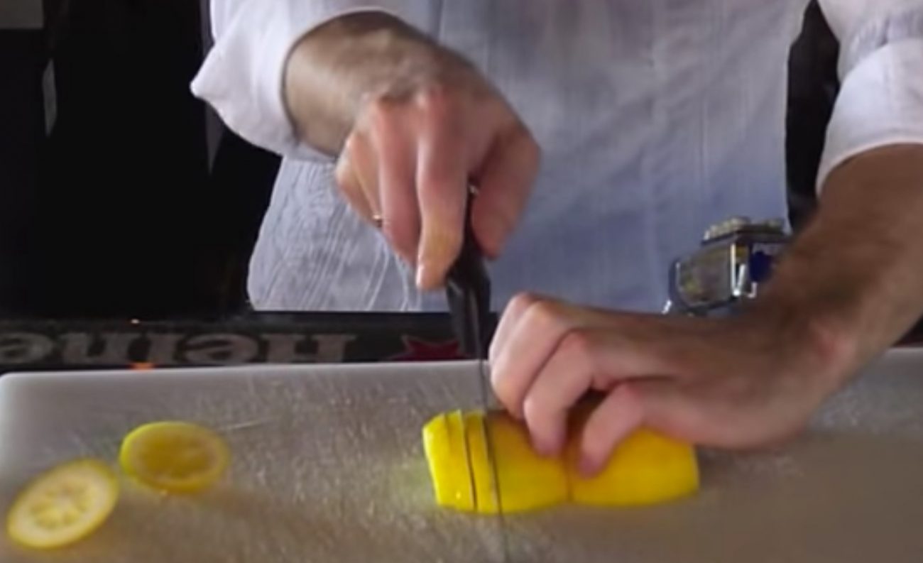 how to cut lemons for the bar